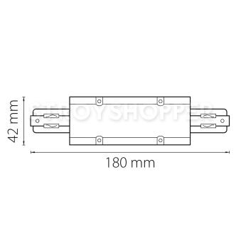 Соединитель большой прямой трехфазный Lightstar Barra 504189